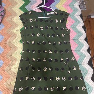 Green Moon Pattern SM Wardrobe Dress